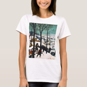 Jäger in der Schneelandschaft Pieter Bruegel T-Shirt