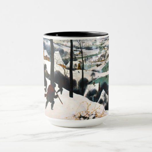 Jäger in der Schneelandschaft Pieter Bruegel Tasse (Zentrum)