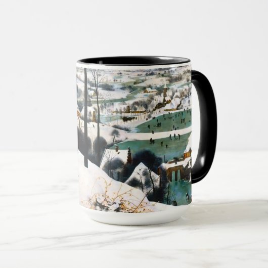 Jäger in der Schneelandschaft Pieter Bruegel Tasse (VorderseiteRechts)