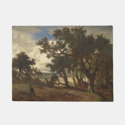 Jäger in einer ländlichen Landschaft (Andreas Ache Fußmatte (Vorderseite)