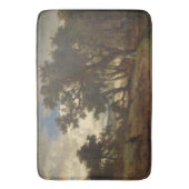 Jäger in einer ländlichen Landschaft Badematte (Vorderseite Vertikal)