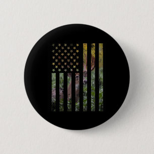 Jäger Jagd Hirsche Jagd Buck Elk Amerikaner Button