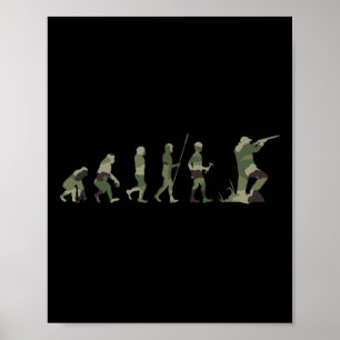 Jäger Jagd Hirsche Jagd Buck Elk Camouflage Cam Poster
