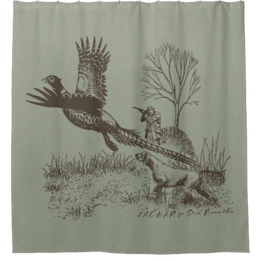 Jäger (Jagd mit APS) Duschvorhang (Vorderseite)