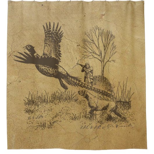 Jäger (Jagd mit APS) Duschvorhang (Vorderseite)