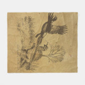 Jäger (Jagd mit APS) Fleecedecke (Vorderseite (Horizontal))