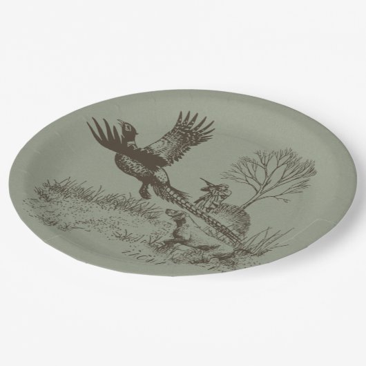 Jäger (Jagd mit APS) Pappteller (Schrägansicht)