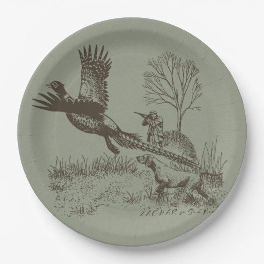 Jäger (Jagd mit APS) Pappteller (Vorderseite)