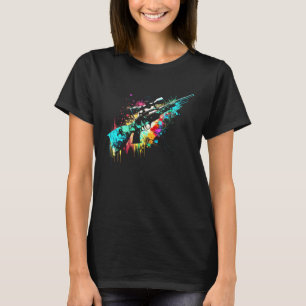Jäger Jagd-Splash-Typ Jäger Jagdgewehr bo T-Shirt