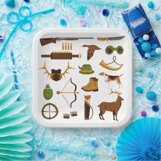 Jäger Jäger Geburtstagsparty Pappteller (Party)