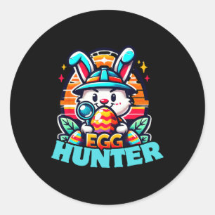 Jäger Jäger Squad Grafische Ostereierjagd Runder Aufkleber
