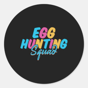 Jäger Jäger Squad Happy Ostertag Jagen Saison Runder Aufkleber