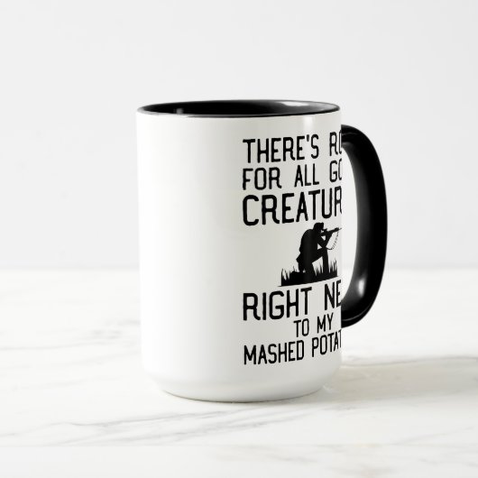 Jäger-Kaffee - Es gibt Platz für alle Götter-Kreat Tasse (VorderseiteRechts)