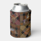 Jäger Kariert mit Wildlife Game Dosenkühler (Kanne Vorderseite)