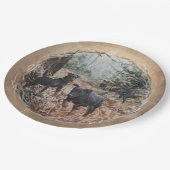 Jäger , Lebenspartner Jagdterers Paper Plat Pappteller (Schrägansicht)