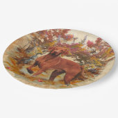 Jäger , Lebenspartner Vizsla-Papier-Teller Pappteller (Schrägansicht)