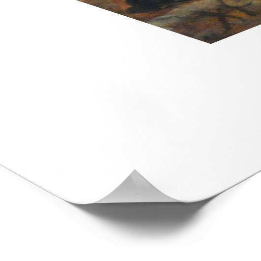 Jäger machen eine Pause Poster (Ecke)