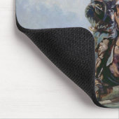 Jäger mit den Borzois, 1872 Mousepad (Ecke)