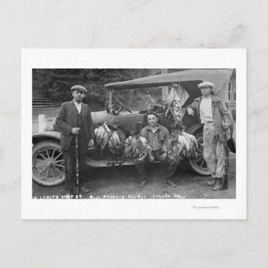 Jäger mit Spiel im RJ Finneys Club Postkarte (Vorderseite)
