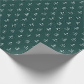 Jäger | Modernes Baummuster Geschenkpapier (Ecke)