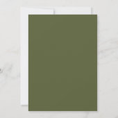 Jäger-Ocker-Hochzeitsernte Einladung (Rückseite)
