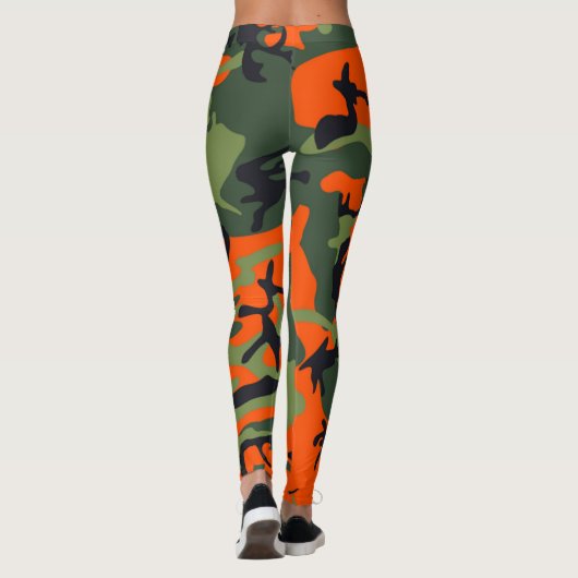 Jäger-orange Tarnungs-Leggings Leggings (Rückseite)