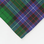 Jäger Peeblesshire Clan Abzeichen Tartan Kariert Fleecedecke (Ecke)