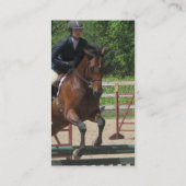 Jäger-Pferdespringende Visitenkarte (Rückseite)