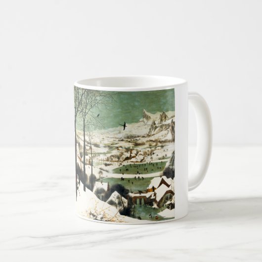Jäger Pieter Bruegel im Schnee Kaffeetasse (VorderseiteRechts)