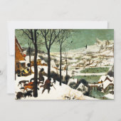 Jäger Pieter Bruegel in den Schnee-Einladungen Einladung (Vorderseite)