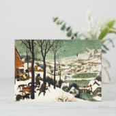 Jäger Pieter Bruegel in den Schnee-Einladungen Einladung (Stehend Vorderseite)
