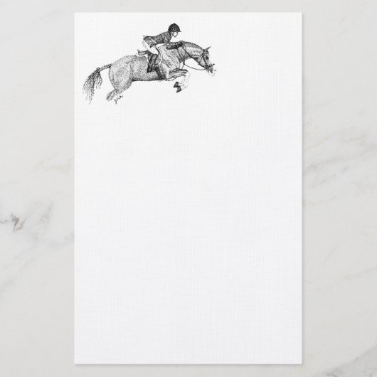 Jäger Pony Pointillis Briefpapier (Vorderseite)