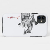 Jäger Pony Pointillis Case-Mate iPhone Hülle (Rückseite (Horizontal))