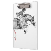 Jäger Pony Pointillis Klemmbrett (Links)