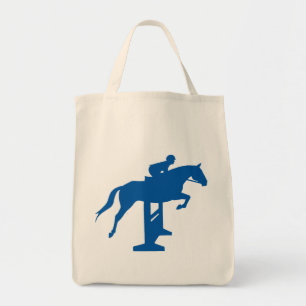 Jäger-Pullover-Pferd u. Reiter (blau) Tragetasche