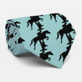 Jäger-Pullover-Pferd u. Reiter Krawatte (Gerollt)