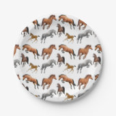 Jäger-Pullover-Pferde, die Spaß-PapierTeller haben Pappteller (Vorderseite)