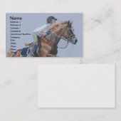 Jäger-/Pullover-PferdeVisitenkarte Visitenkarte (Vorne/Hinten)