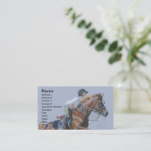 Jäger-/Pullover-PferdeVisitenkarte Visitenkarte (Stehend Vorderseite)