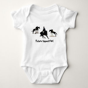 Jäger-Pullover-Reiter-Pferd Baby Strampler