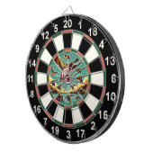 Jäger Rustikale Mauer Kunst Dartscheibe (Vorderseite rechts)