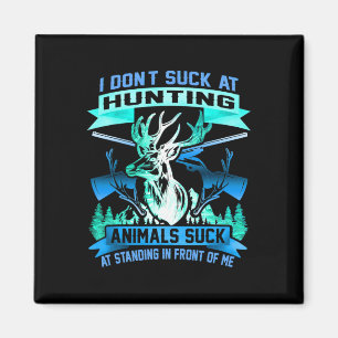 Jäger-Shirt Ich bin in Fitness Deer Freezer Funny Magnet