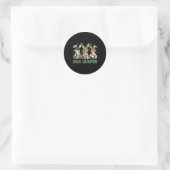 Jäger sonnig mit byckward Cap Jagd Oster Runder Aufkleber (Tasche)
