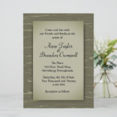 Jäger-Thema Hochzeit Einladung (Stehend Vorderseite)