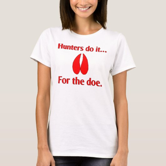 Jäger tun es... für den Hund. T-Shirt (Vorderseite)