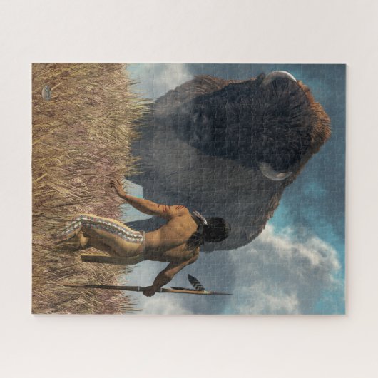 Jäger und Buffalo Puzzle (Horizontal)