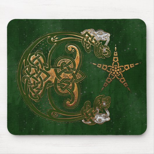 Jäger und Gold Celtic Mousepad (Vorne)