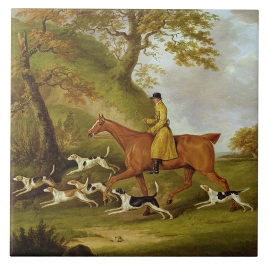 Jäger und Jagdhunde, 1809 (Öl auf Leinwand) Fliese (Vorderseite)