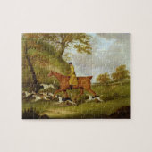 Jäger und Jagdhunde, 1809 (Öl auf Leinwand) Puzzle (Horizontal)