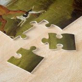 Jäger und Jagdhunde, 1809 (Öl auf Leinwand) Puzzle (Seite)